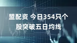 盟配资 今日354只个股突破五日均线